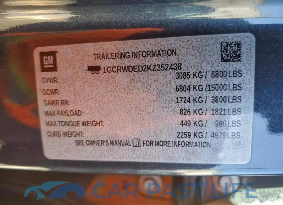 1GCRWDED2KZ352438# 13