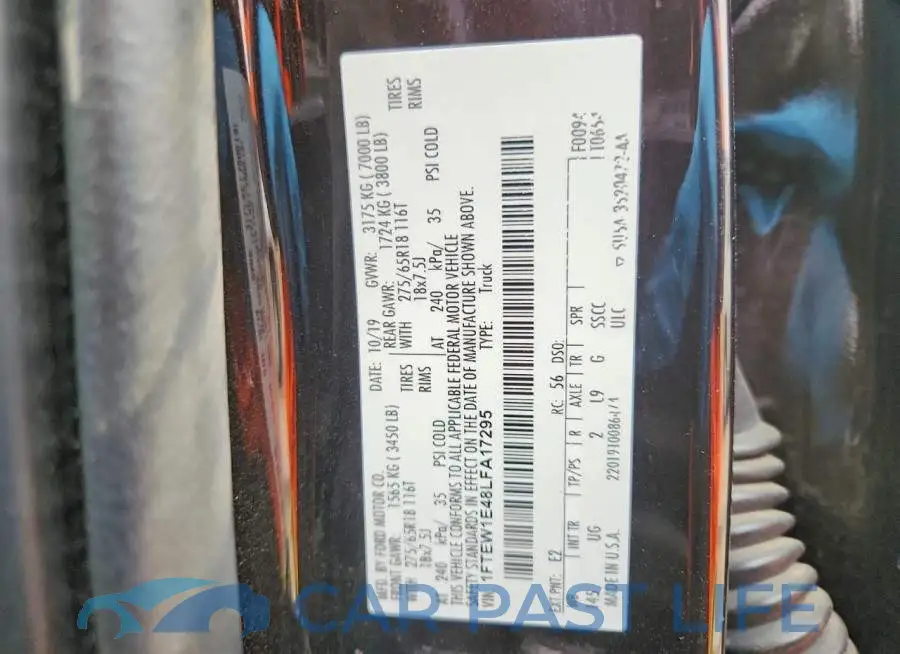 1FTEW1E48LFA17295# 12