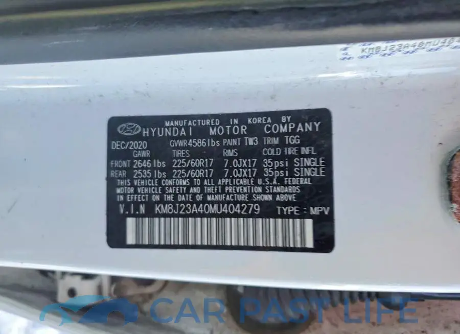 KM8J23A40MU404279# 12