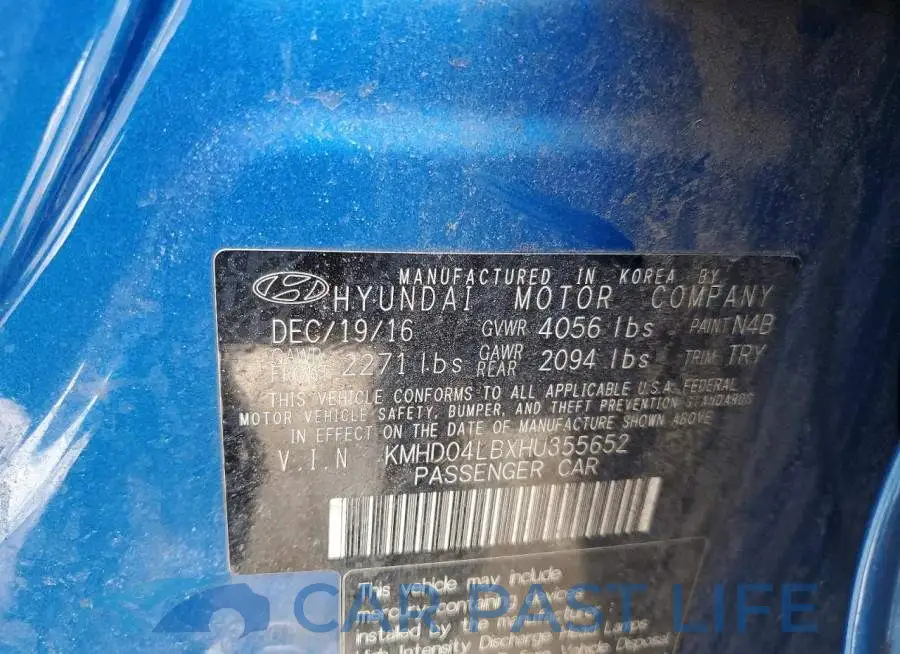 KMHD04LBXHU355652# 12