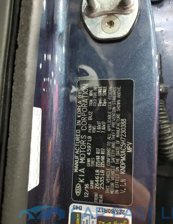 KNDPM3AC5H7230388# 13