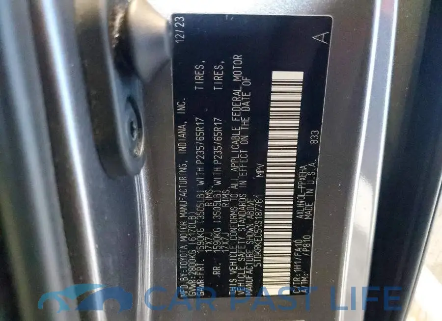 5TDKRKEC5RS187761# 13