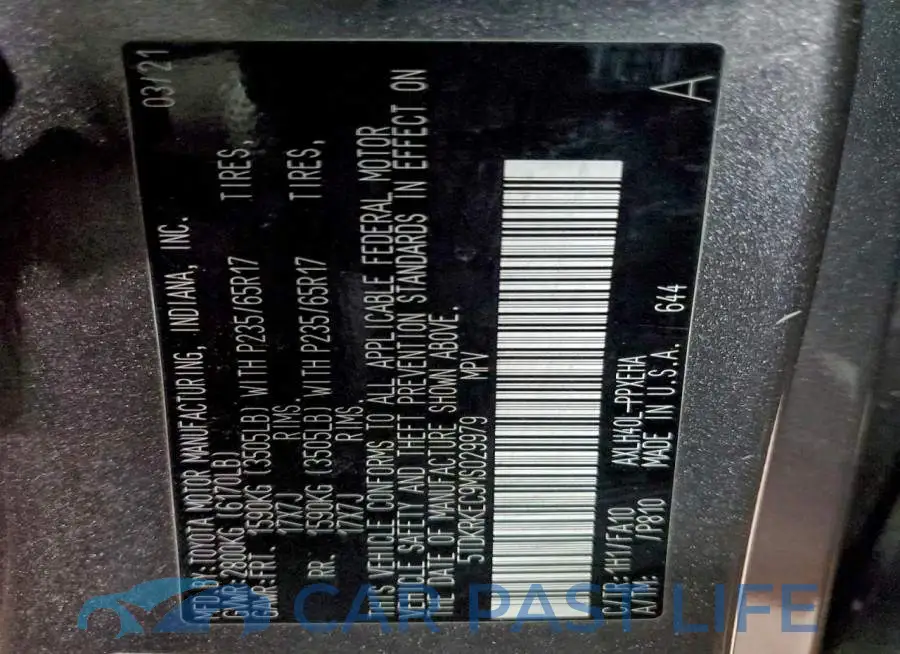 5TDKRKEC9MS029979# 13
