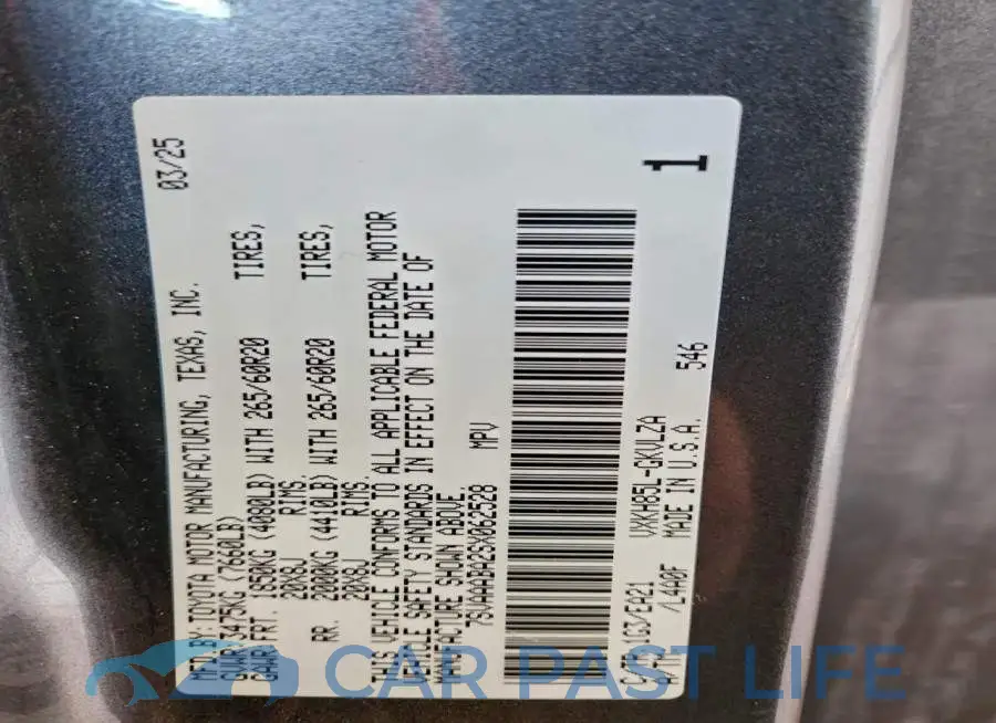 7SVAAABA2SX062528# 14