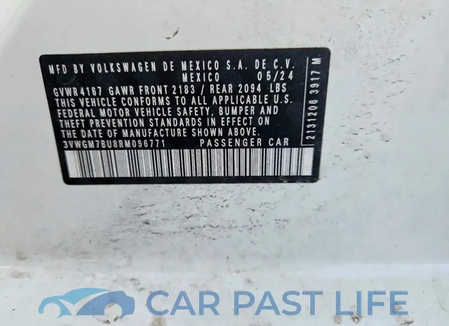 3VWGM7BU8RM096771# 12
