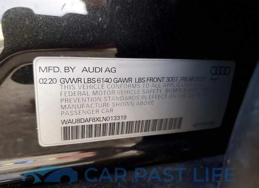 WAU8DAF8XLN013319# 12