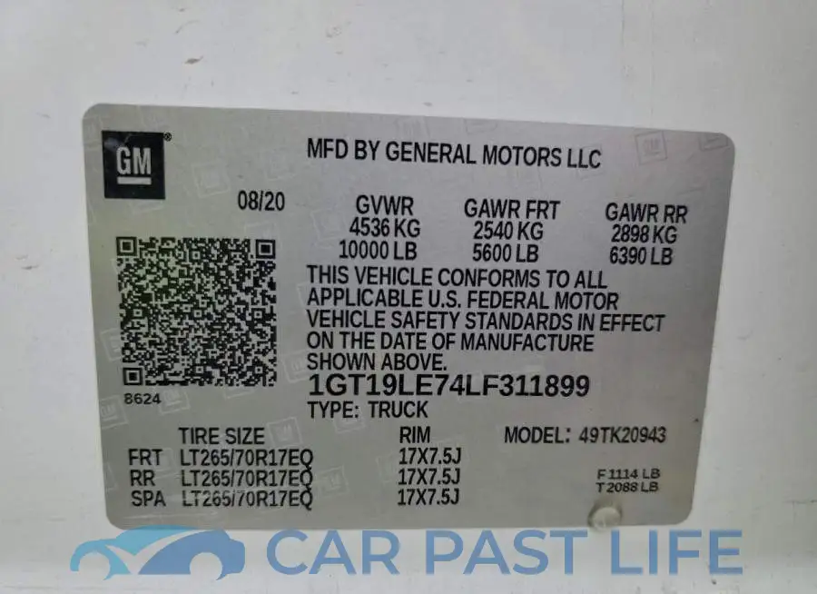 1GT19LE74LF311899# 13