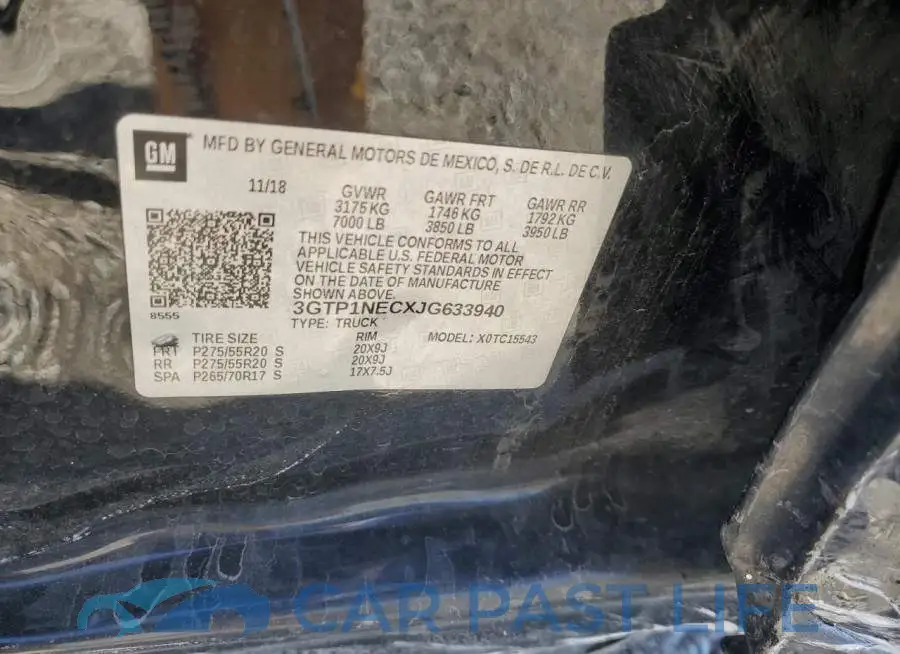 3GTP1NECXJG633940# 12
