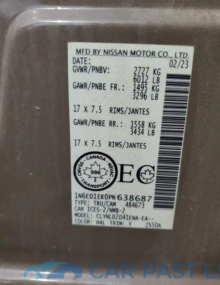 1N6ED1EK0PN638687# 12