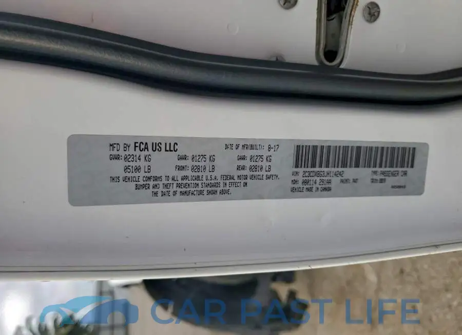 2C3CDXBG3JH114242# 12