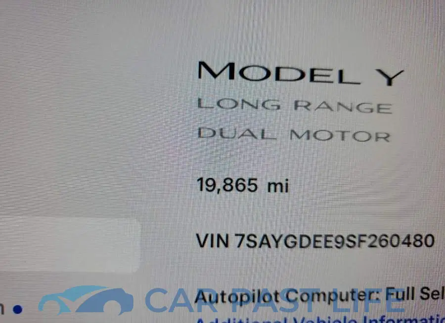 7SAYGDEE9SF260480# 9
