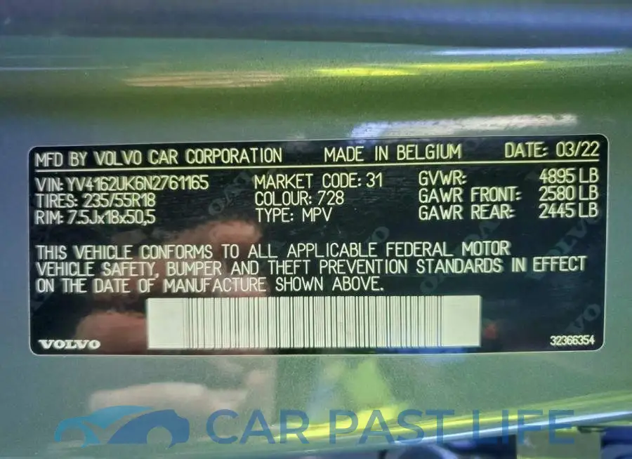 YV4162UK6N2761165# 14