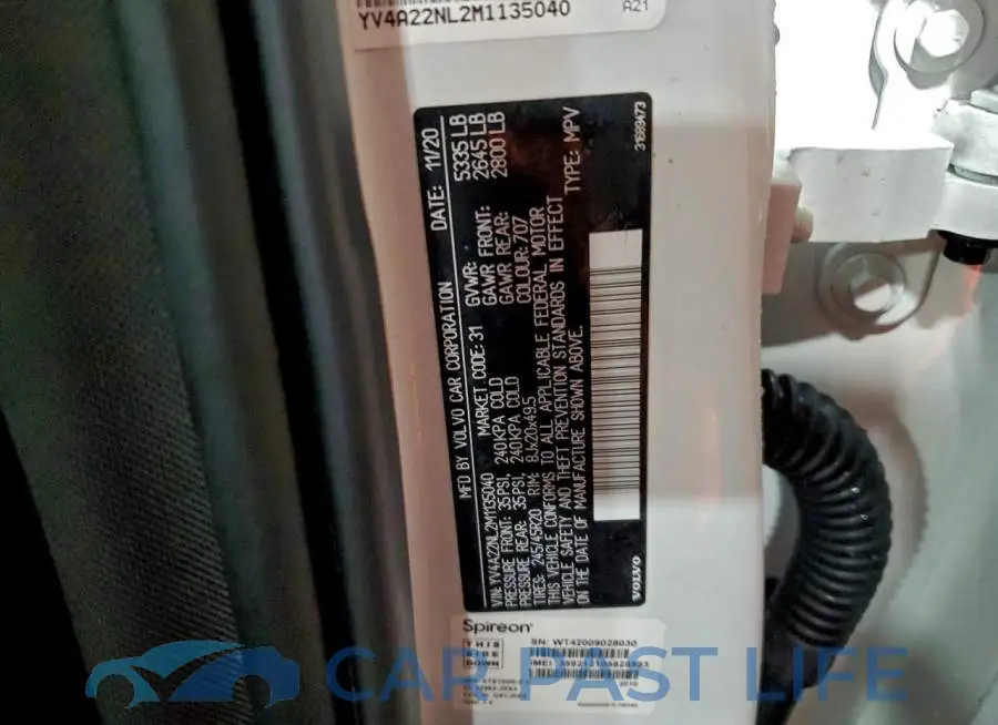 YV4A22NL2M1135040# 13