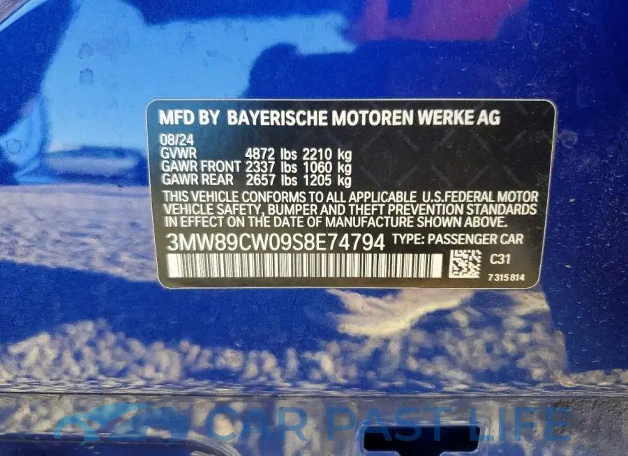 3MW89CW09S8E74794# 13