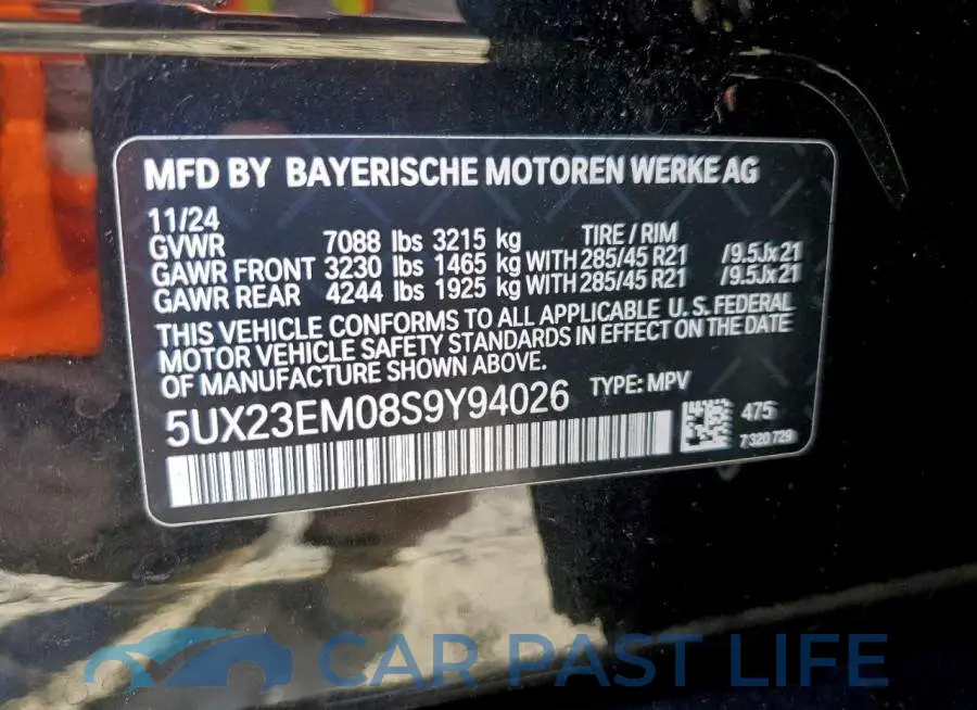 5UX23EM08S9Y94026# 14