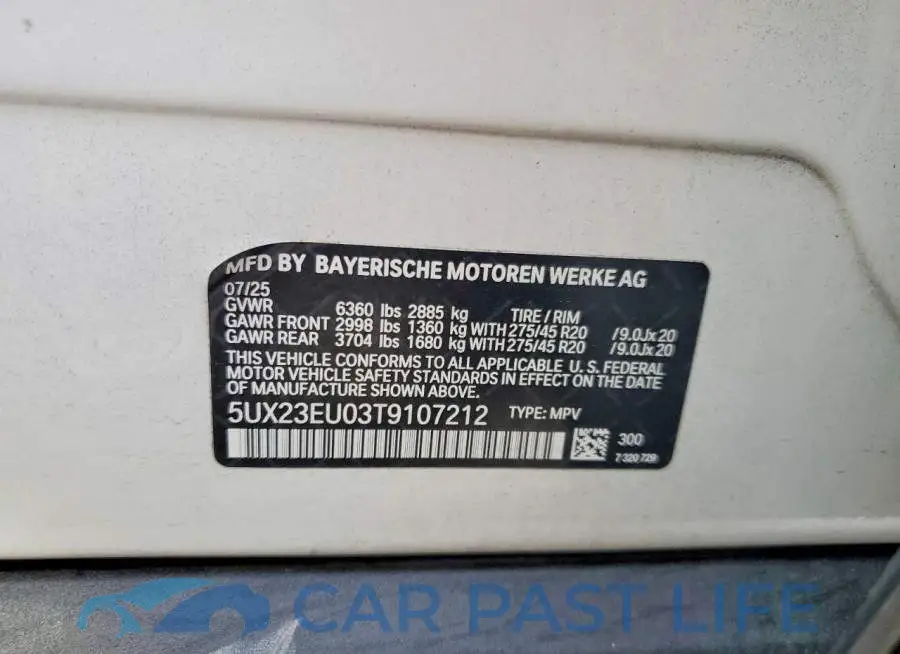 5UX23EU03T9107212# 13