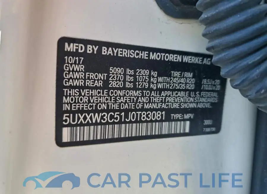 5UXXW3C51J0T83081# 14