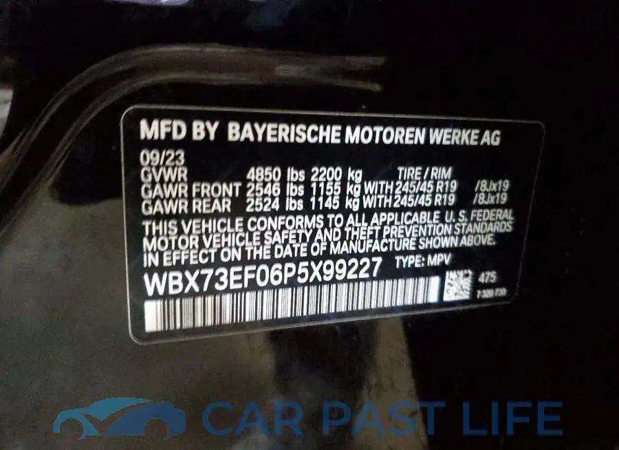WBX73EF06P5X99227# 14