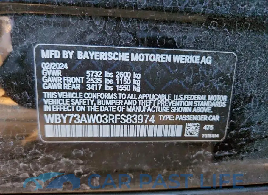 WBY73AW03RFS83974# 12
