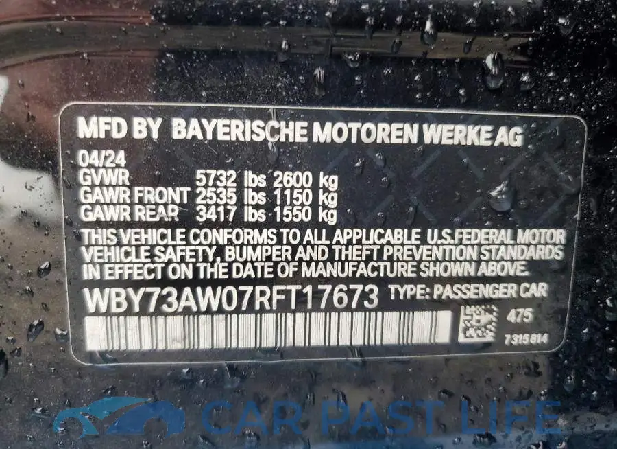 WBY73AW07RFT17673# 12