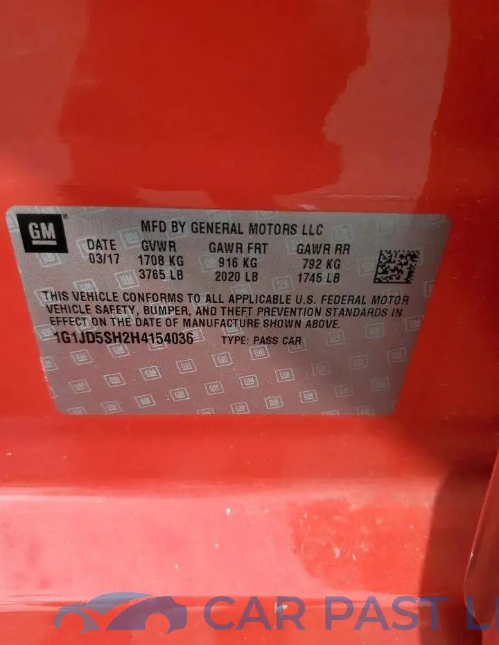 1G1JD5SH2H4154036# 12
