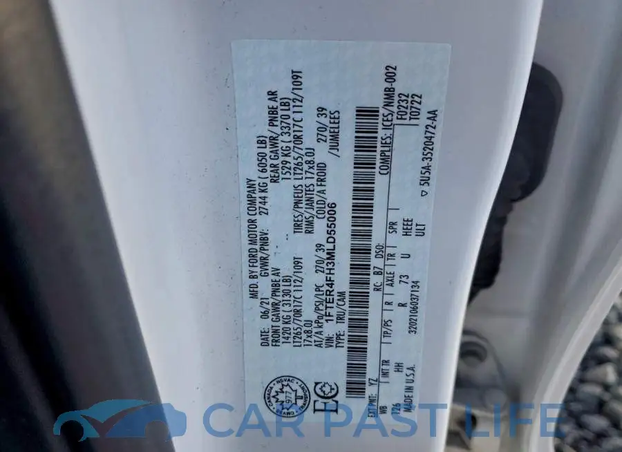 1FTER4FH3MLD55006# 12