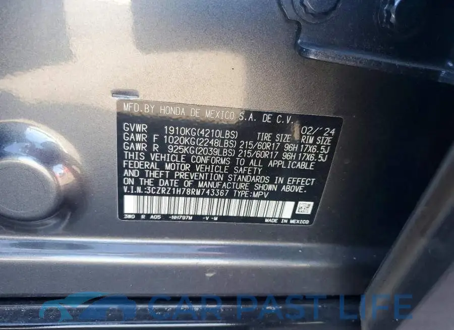3CZRZ1H78RM743367# 12