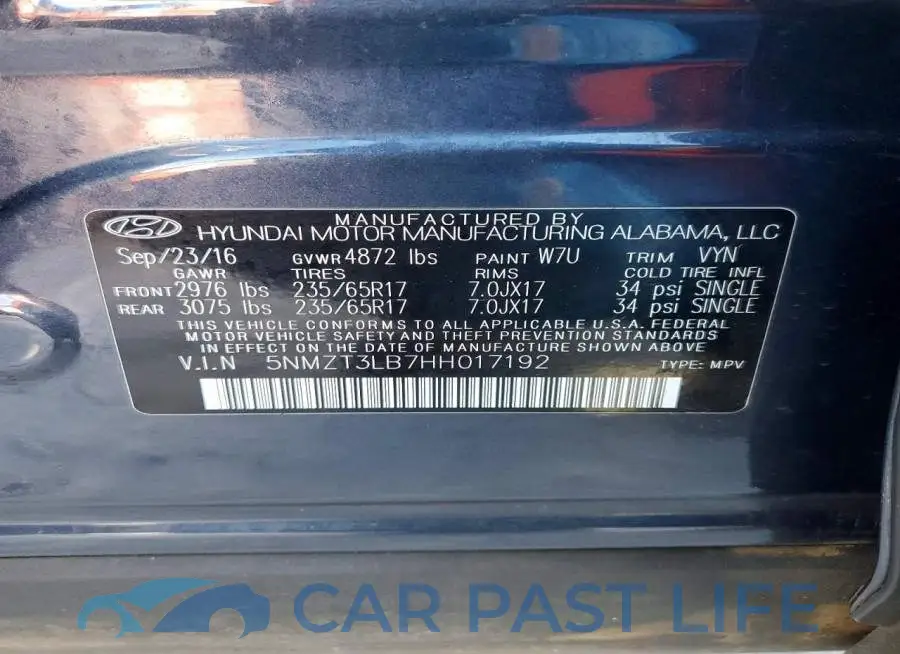 5NMZT3LB7HH017192# 13