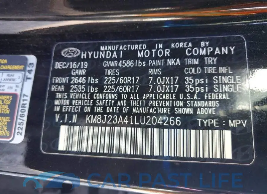 KM8J23A41LU204266# 13