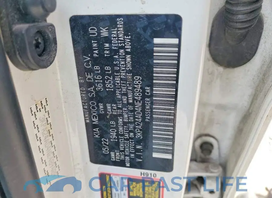 3KPA24AD4NE489489# 12