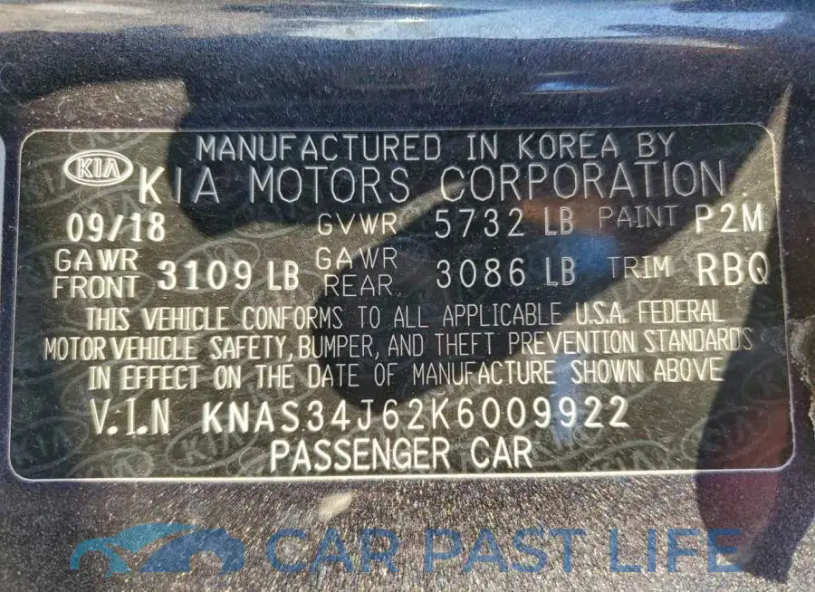KNAS34J62K6009922# 13