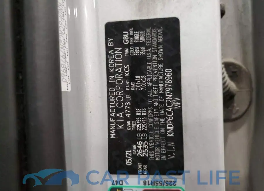 KNDP6CAC2N7978960# 13