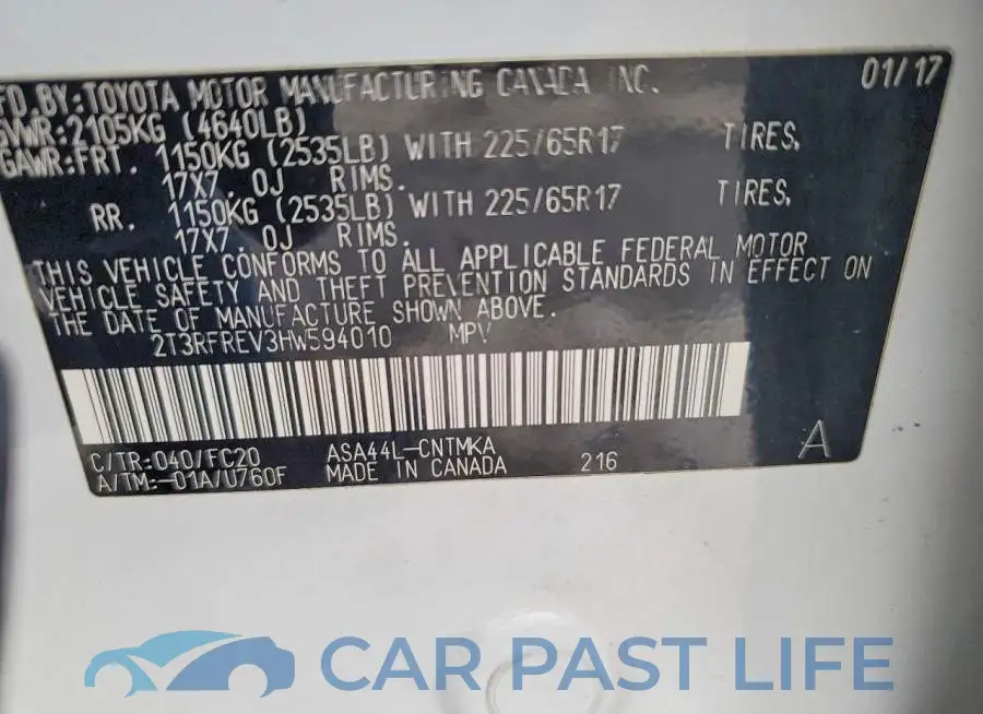 2T3RFREV3HW594010# 13