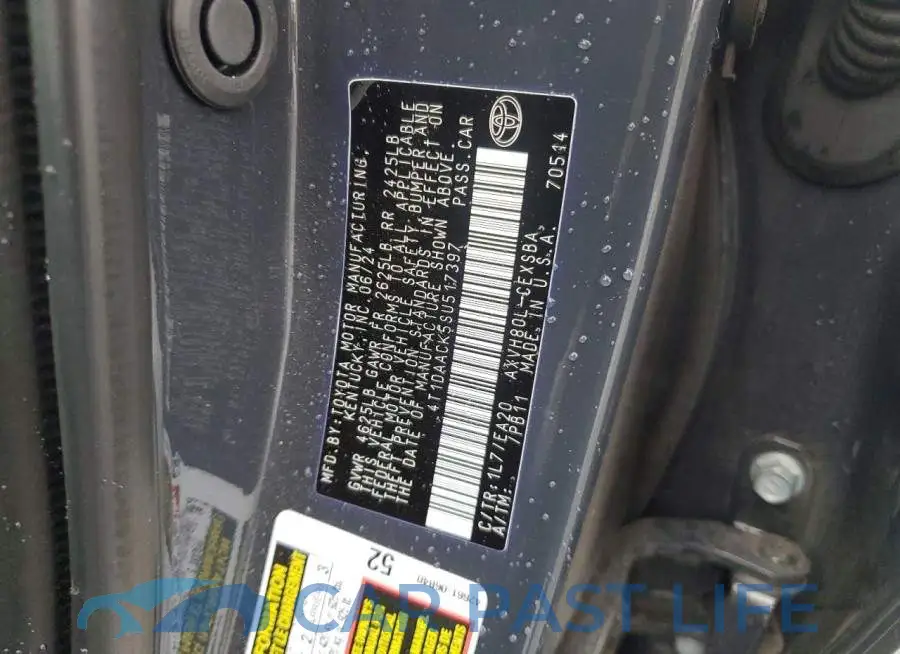 4T1DAACK5SU517397# 12