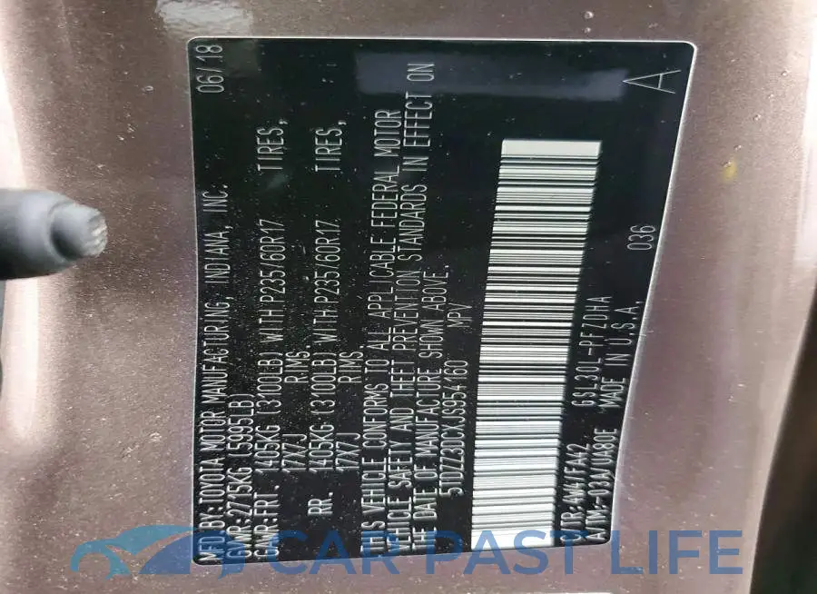 5TDZZ3DCXJS954160# 12