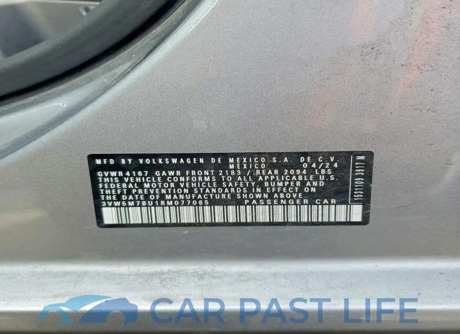 3VW5M7BU1RM077065# 13