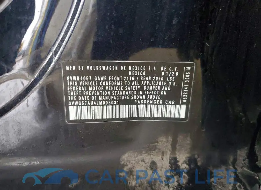 3VWG57AU4LM008031# 13
