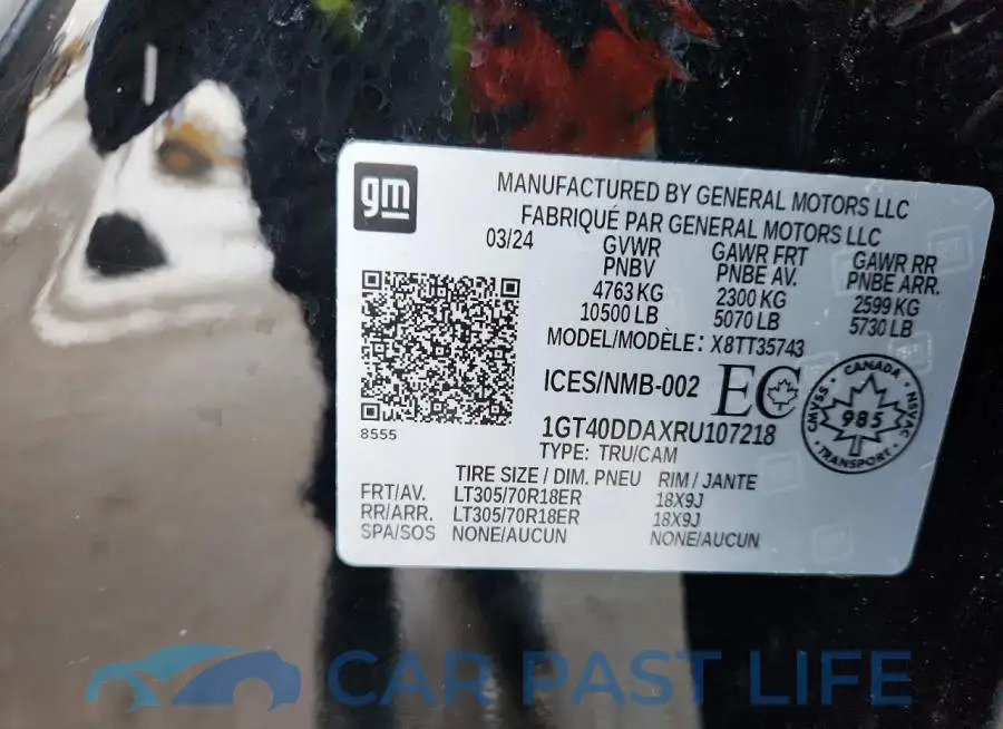 1GT40DDAXRU107218# 13