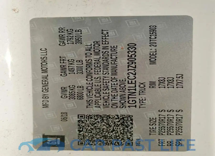 1GTN1LEC2JZ905330# 12