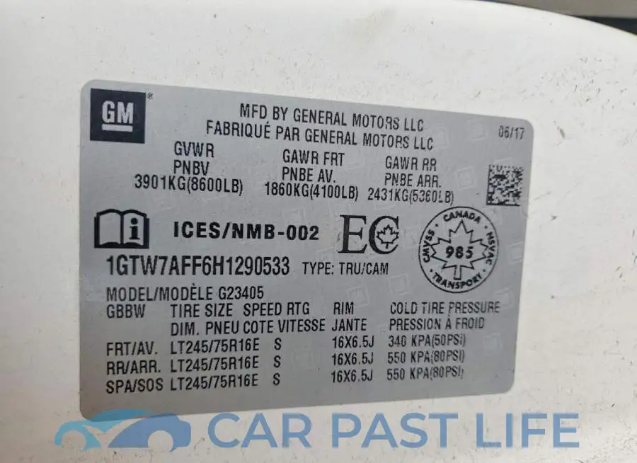 1GTW7AFF6H1290533# 13