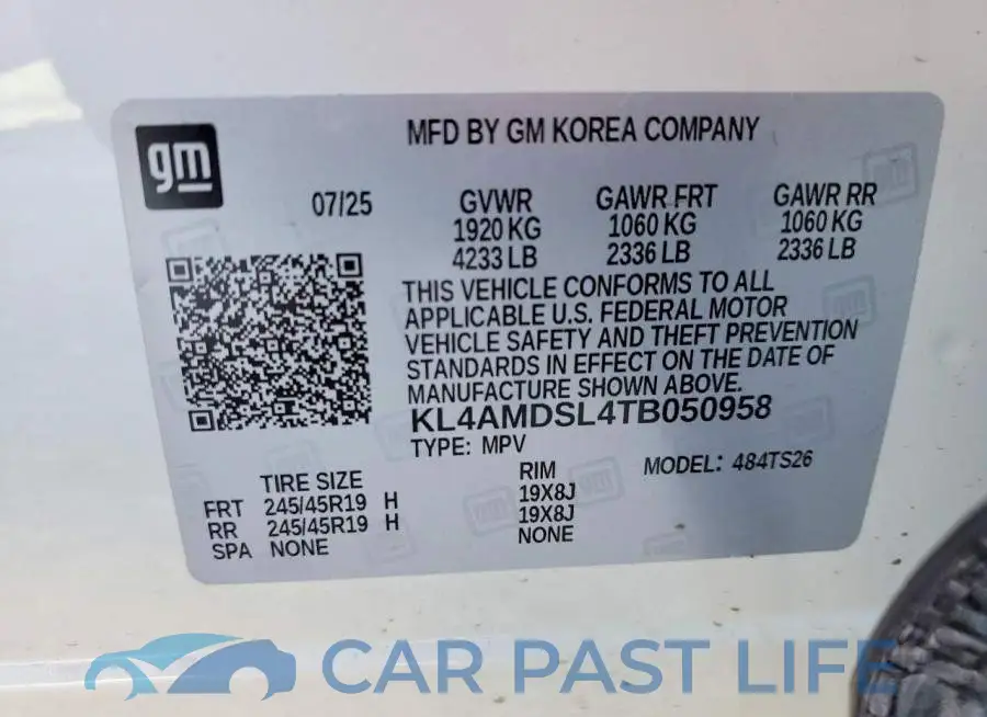 KL4AMDSL4TB050958# 13