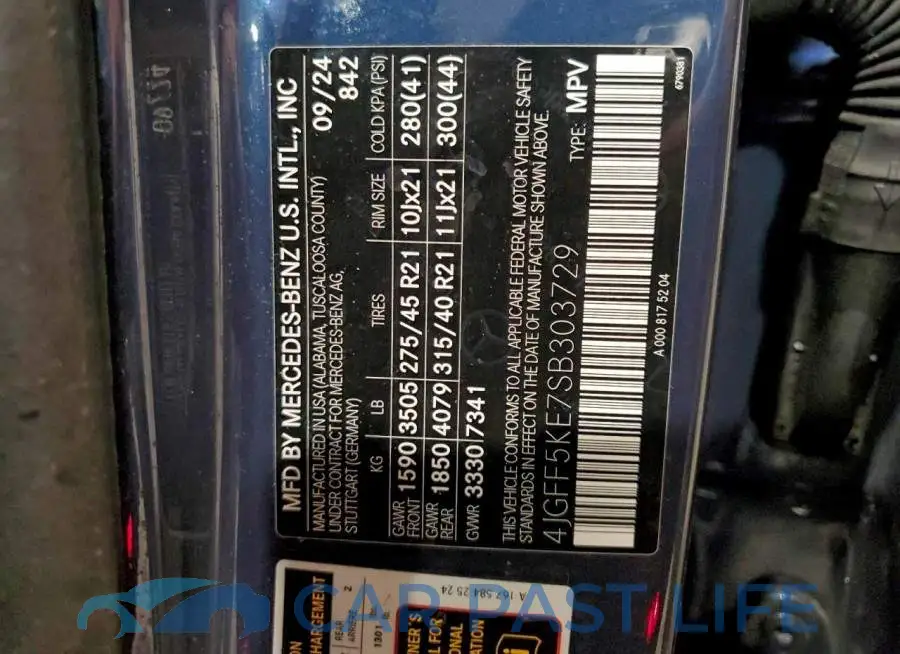 4JGFF5KE7SB303729# 13