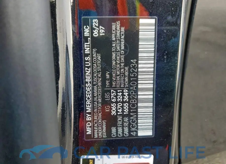 4JGGM1CB2PA015234# 12