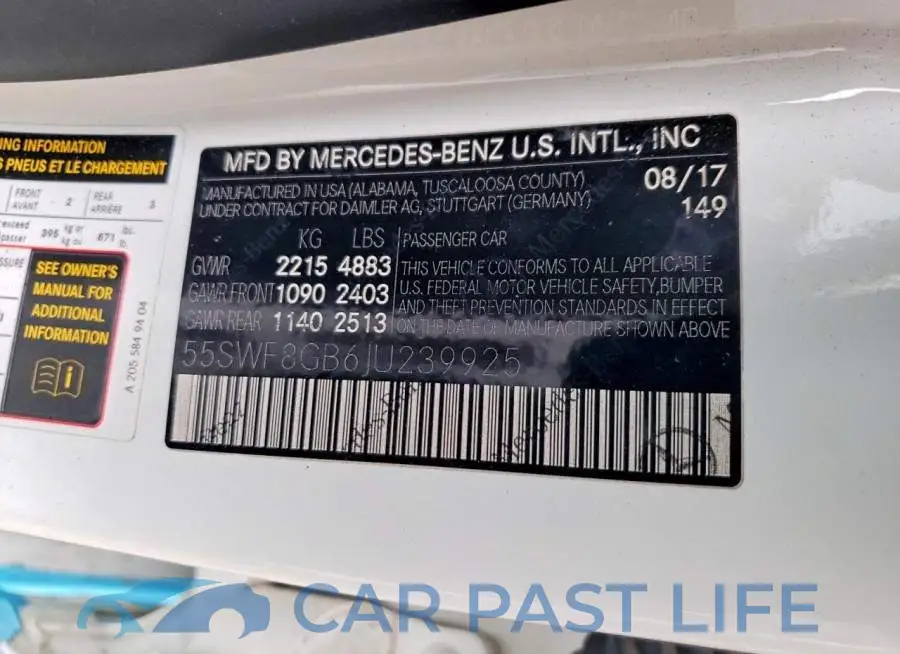 55SWF8GB6JU239925# 12