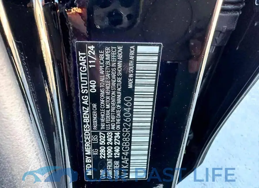 W1KAF4GB8SR260460# 10
