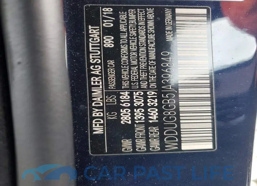 WDDUG8GB5JA396849# 12