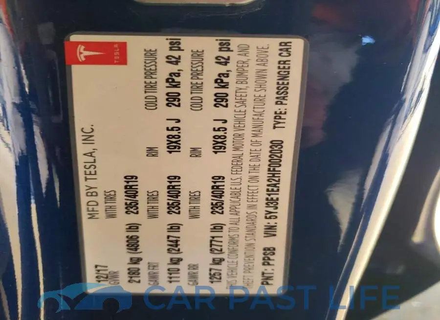 5YJ3E1EA2HF002030# 13