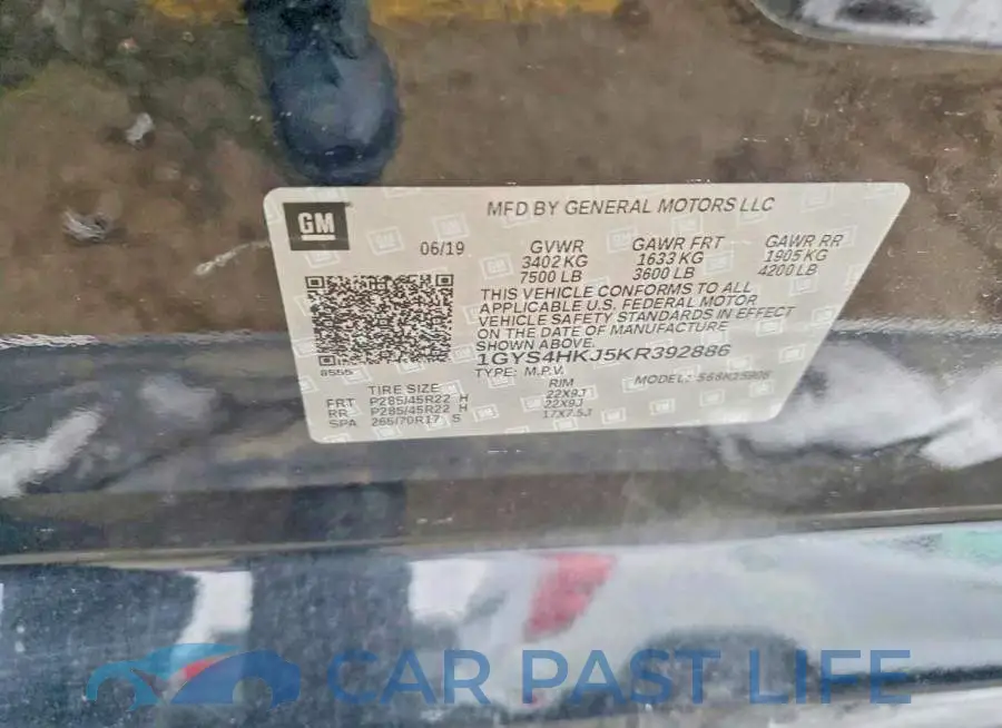 1GYS4HKJ5KR392886# 10
