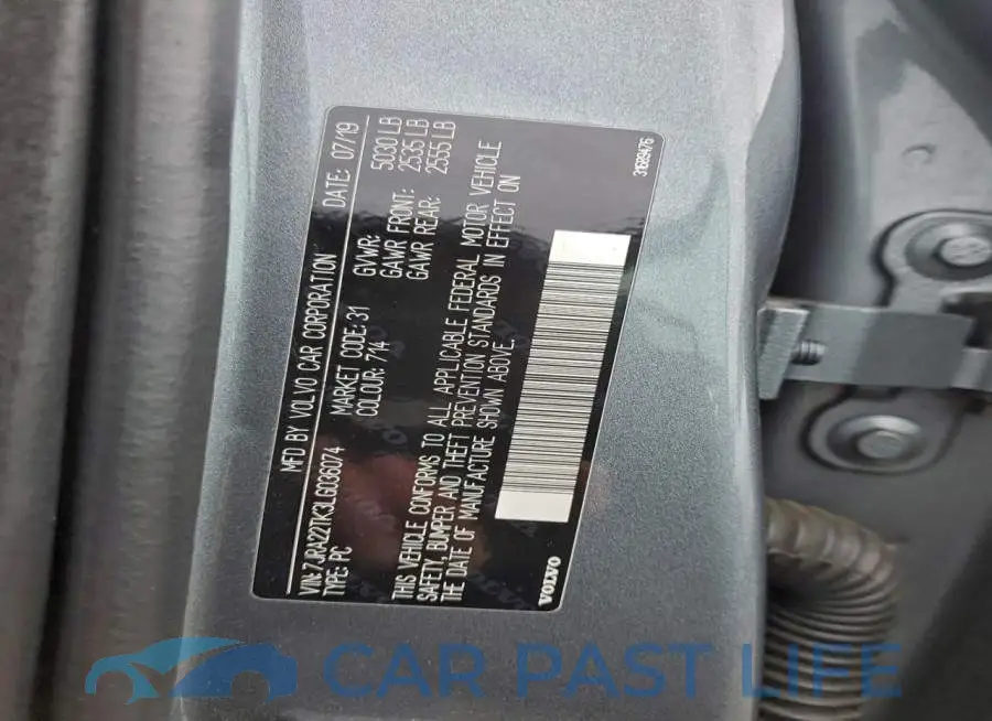 7JRA22TK3LG036074# 12