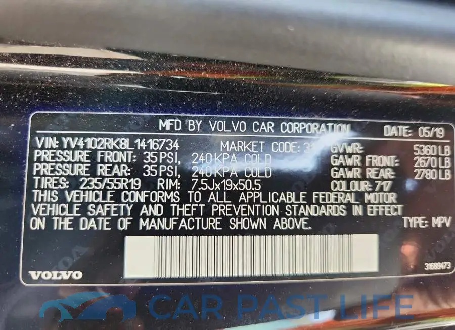 YV4102RK8L1416734# 14